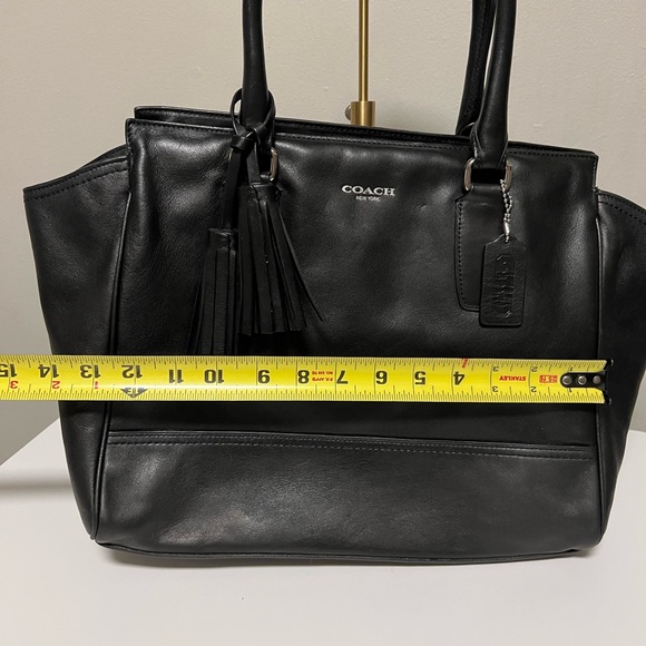 COACH Legacy Candace Carryall Tote Black Leather Silver Hardware D1273-19890 - Picture 12 of 13